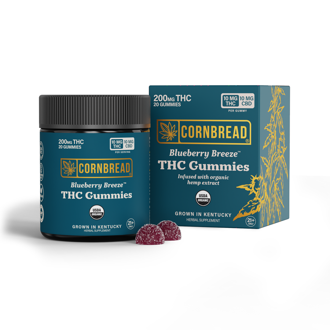 Blueberry Breeze THC Gummies Cornbread Hemp