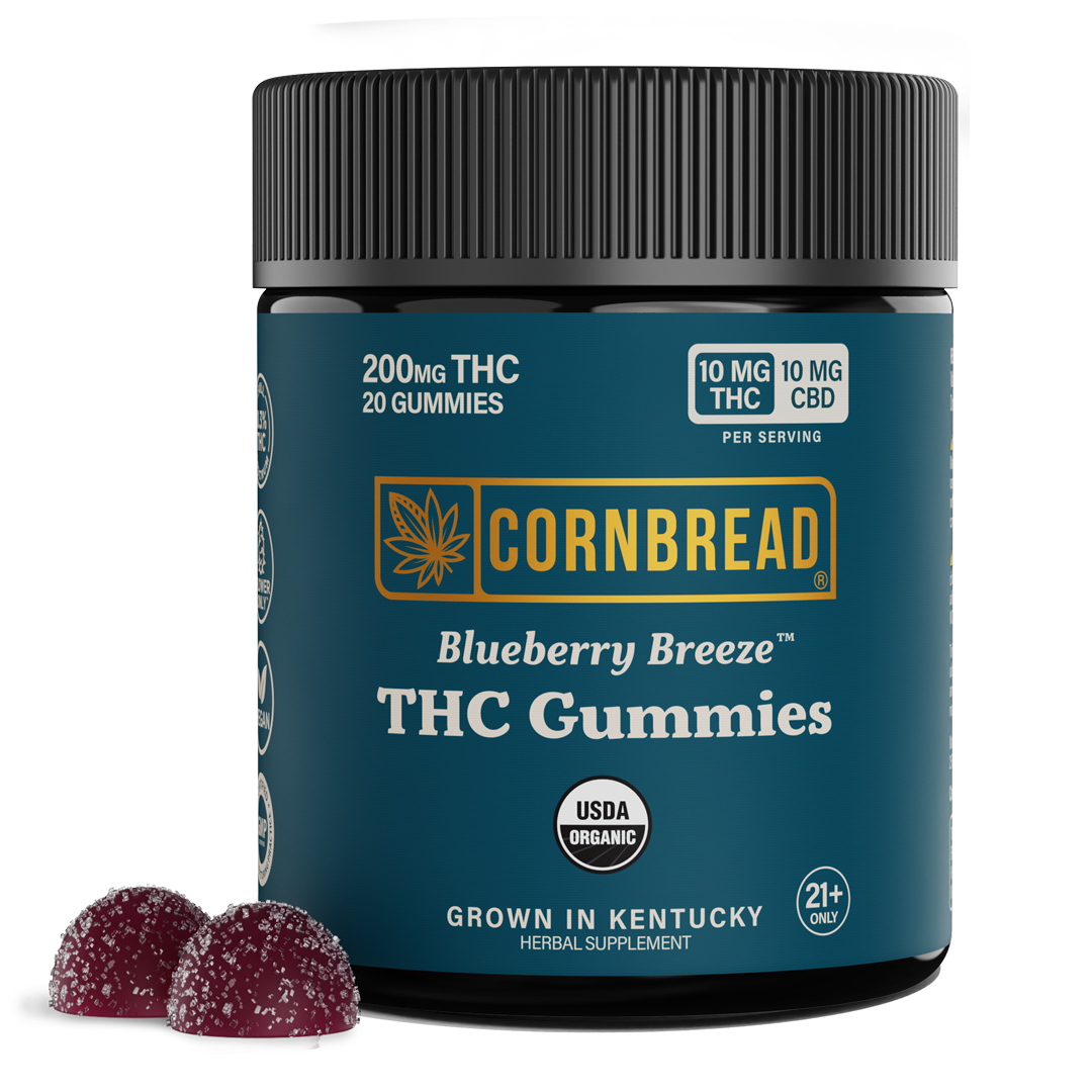 Blueberry Breeze THC Gummies Cornbread Hemp